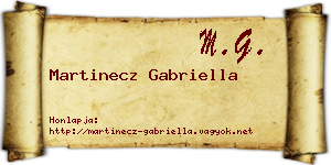 Martinecz Gabriella névjegykártya
